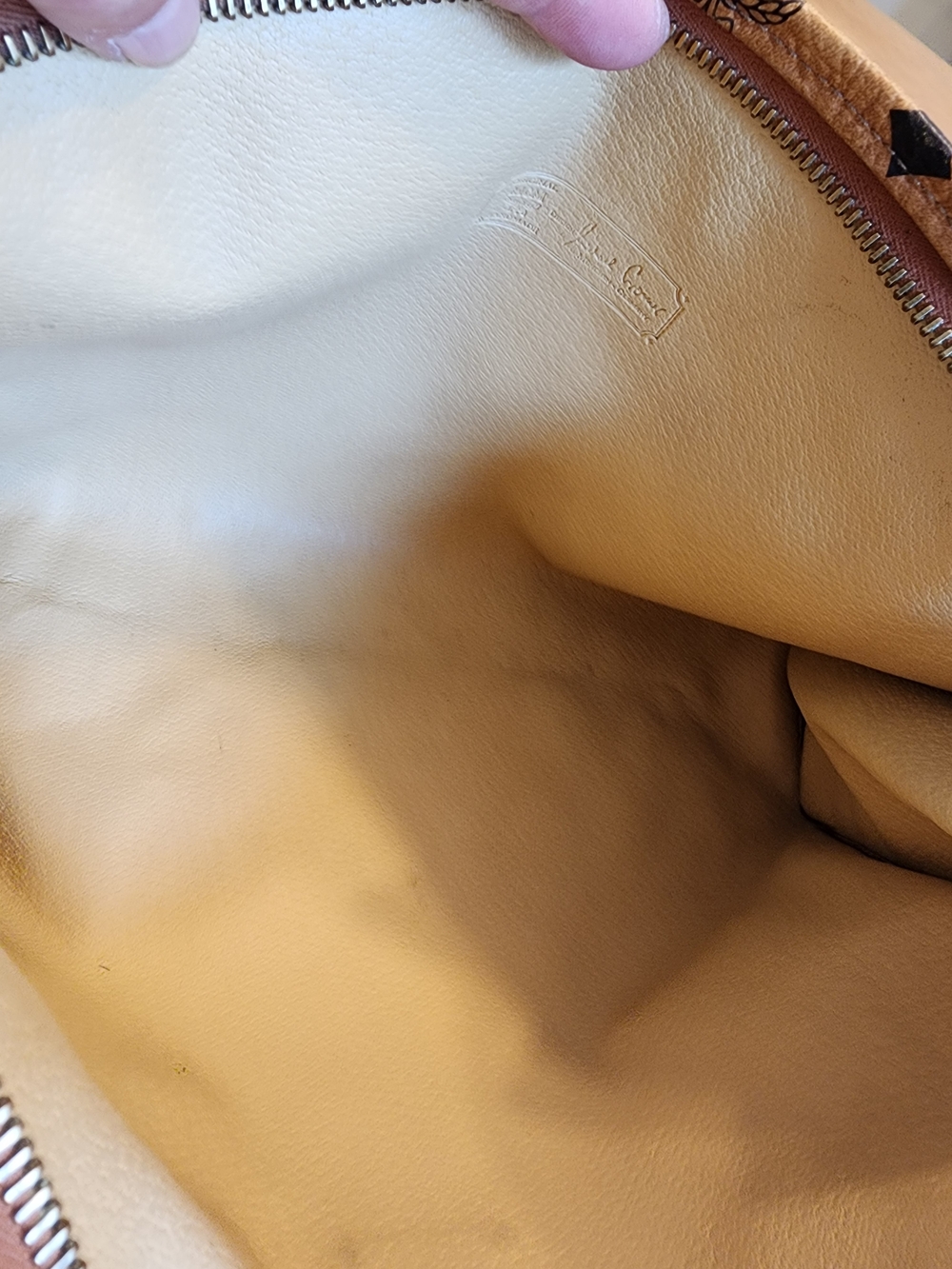vintage MCM Mode Creation Munich Visetos cognac monogram clutch - Picture 11 of 16